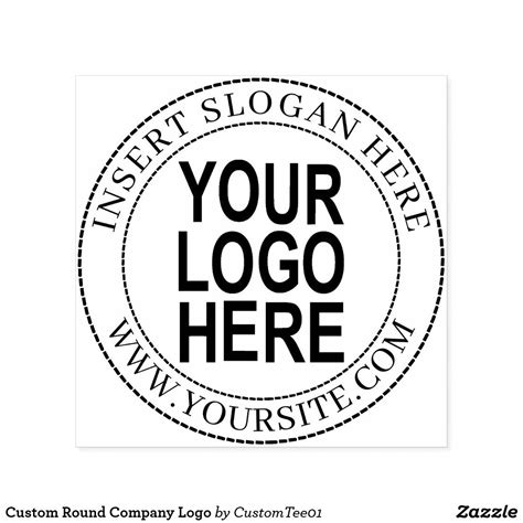 Custom Round Rubber Stamp