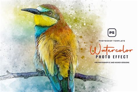 Watercolor Effect Photoshop, Add-ons - Envato Elements