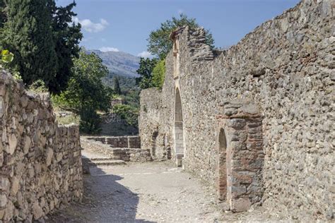 Open-air Museum Mistras. the Medieval City in Greece, Near Town Sparta Stock Photo - Image of ...