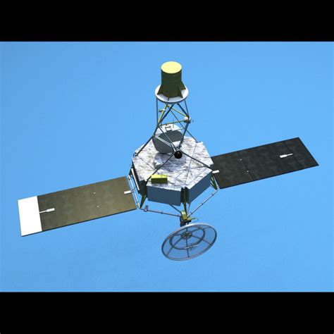 3d mariner 2 spacecraft model