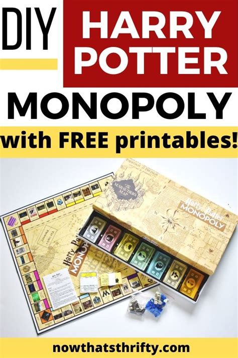 DIY Harry Potter Monopoly Game with FREE Printables