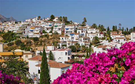 Download City Nature Palm Tree Sky House Flower Spain Nerja Man Made ...