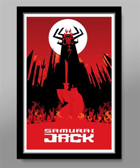 Samurai Jack Inspired Minimalist Movie Poster Print 234