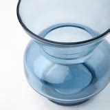 GOKVÄLLÅ vase, blue glass, 5" - IKEA
