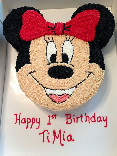 Minnie Mouse Birthday Cake And Smash Cake - CakeCentral.com