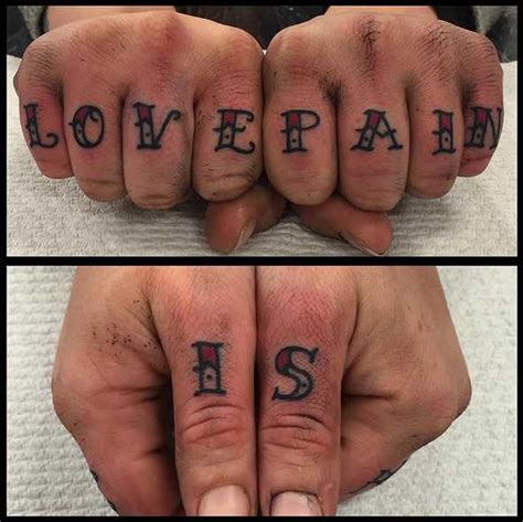 25+ Love Is Pain Tattoo Design Ideas