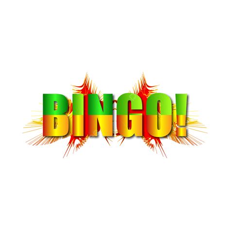 Word Bingo Clipart Transparent PNG Hd, Bingo Word Art, Letter, Bingo, Typeface PNG Image For ...