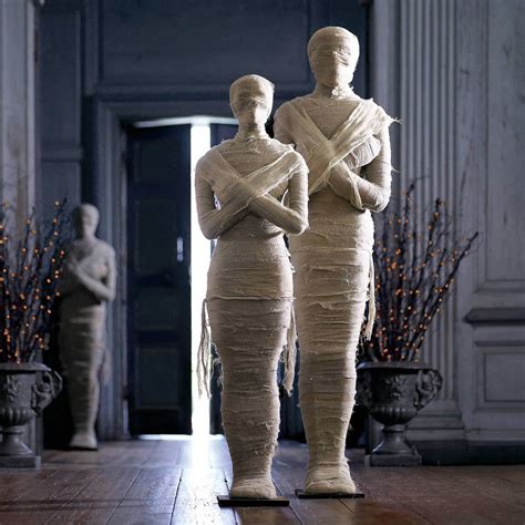 Life-Size Wrapped Mummy Statues | The Green Head