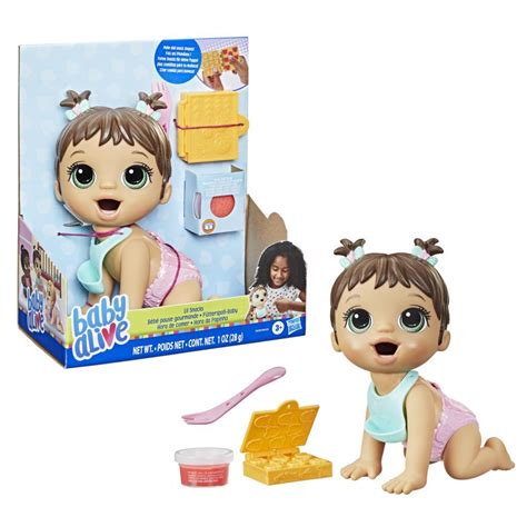 Baby Alive Lil Snacks Doll, Eats and "Poops," 8-inch Baby Doll with ...