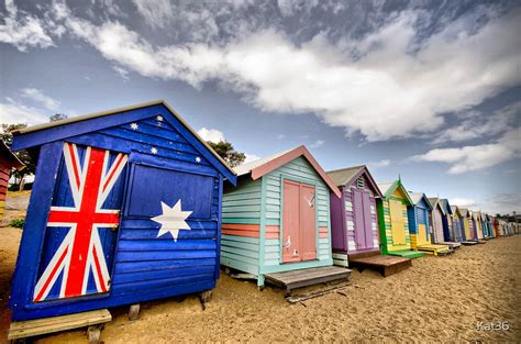 "Brighton Beach Bathing Boxes" by Kat36 | Redbubble