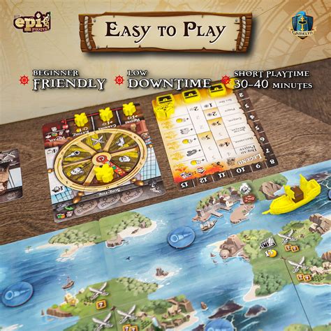 Mua Gamelyn Tiny Epic Pirate Board Game - Notorious Pirate Ship Board Games, Strategic Board ...