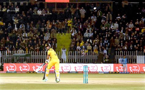 Quetta-Gladiators players celebrate the wicket of Peshawar Zalmi batter Saim Ayub during the ...