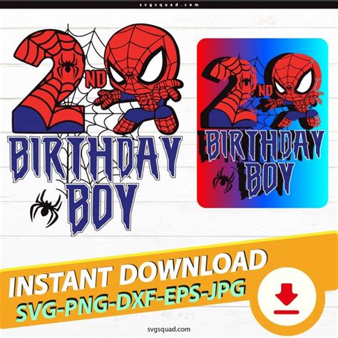 3rd Birthday Spiderman SVG PNG, My Third Birthday Svg, Digital Files