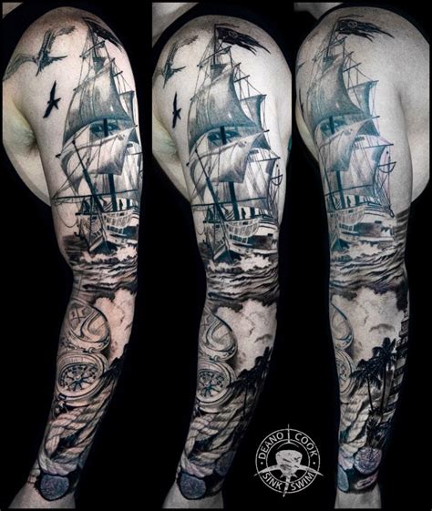 12+ Traditional Pirate Ship Tattoo Ideas To Inspire You!