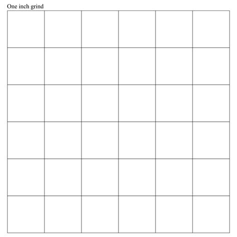 Printable 1 Inch Grid Paper | Grid paper printable, Grid paper, Printable graph paper