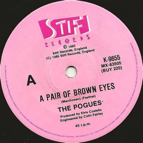 The Pogues - A Pair Of Brown Eyes (1985, Vinyl) | Discogs