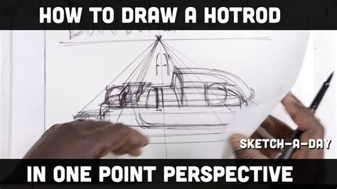 How to Draw a Race car in One Point Perspective | One point perspective ...