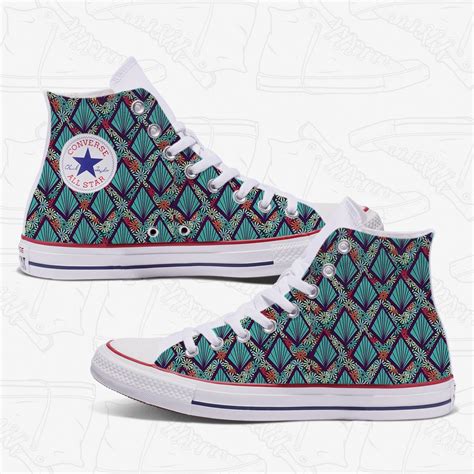 Diamond Pattern Converse Custom Adult Shoes | Bump - Bump Shoes