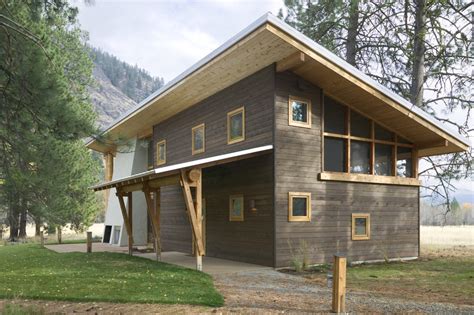 Shed Roof Cabin Design Methow Valley, WA |Natural Modern Architecture Firm