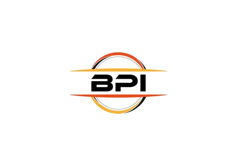 BPI letter royalty ellipse shape logo. BPI brush art logo. BPI logo for a company, business, and ...
