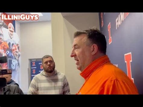 Illinois head coach Bret Bielema on Michigan alleged sign-stealing ...