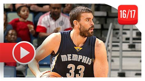 Marc Gasol Full Triple-Double Highlights vs Pelicans (2016.12.05) - 28 ...