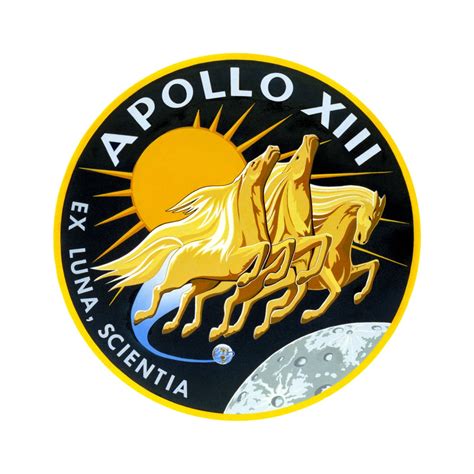 Apollo 13 Logo Vinyl Sticker Round 3 Inch Diameter - Etsy