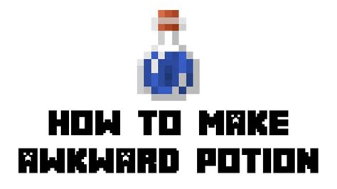 Minecraft Survival: How to Make Awkward Potion - YouTube