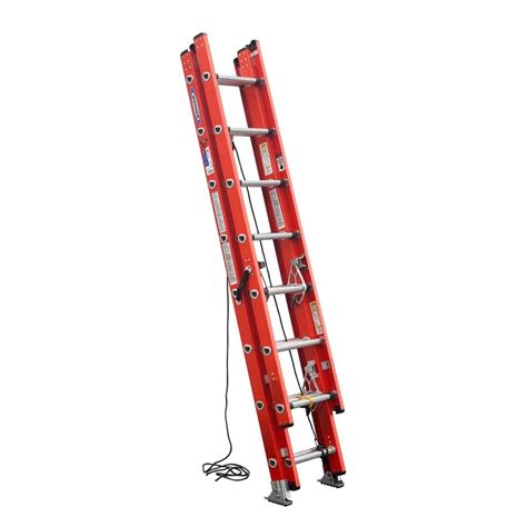 Werner D6200-3 Fiberglass 20-ft Type 1A - 300 lbs. Extension Ladder at Lowes.com