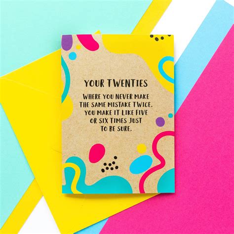 Funny 20th Birthday Card: Your Twenties Where You Never Make - Etsy UK