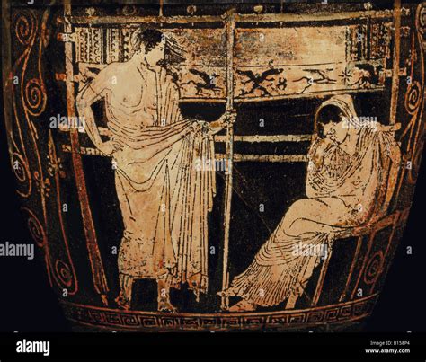 fine arts, ancient world, Greece, painting, Telemachus talking to his ...