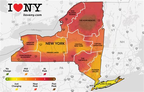 Upstate Ny Fall Foliage Map First Report Released As Colors Begin To ...