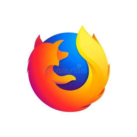 Mozilla Firefox Logo Editorial Illustrative on White Background ...