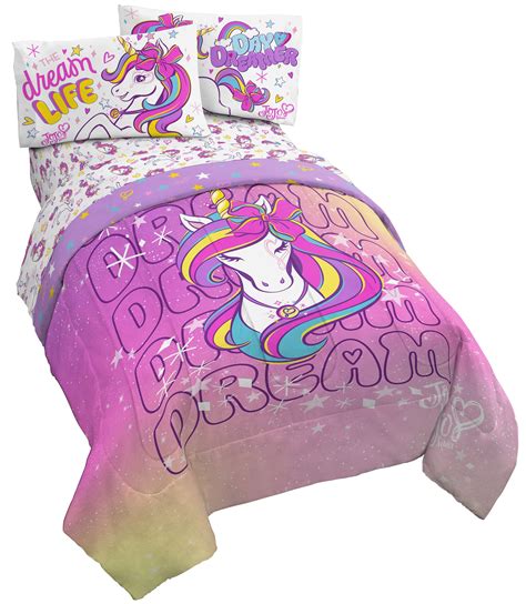 Jojo Siwa Dream Unicorn Purple Kids Full Bed in a Bag Set - Walmart.com