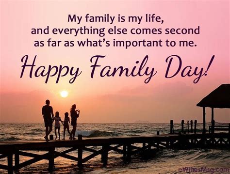 Happy Family Day Wishes, Messages and Quotes - WishesMsg | Family day, Day wishes, Family day quotes