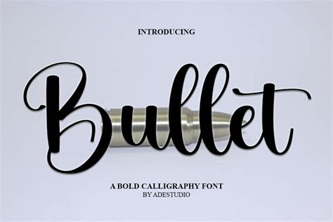 Bullet Font by ade studio · Creative Fabrica