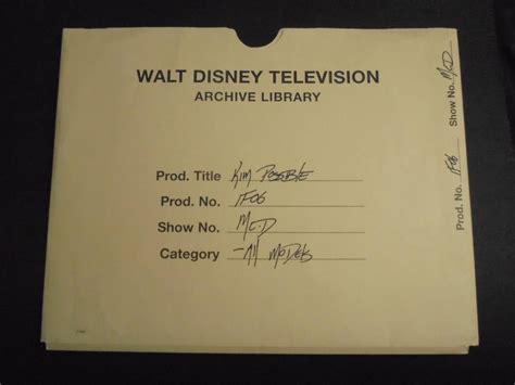 DISNEY'S KIM POSSIBLE Animation Production FOLDER 14" x 18" Art | #1857906933