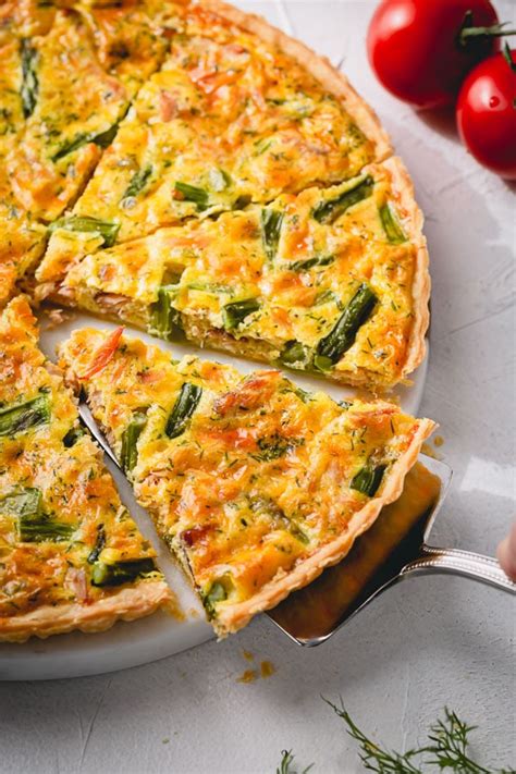 Salmon Cheddar Quiche Recipe | Besto Blog