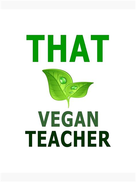 "that vegan teacher 10" Art Print by Ripoubsb | Redbubble