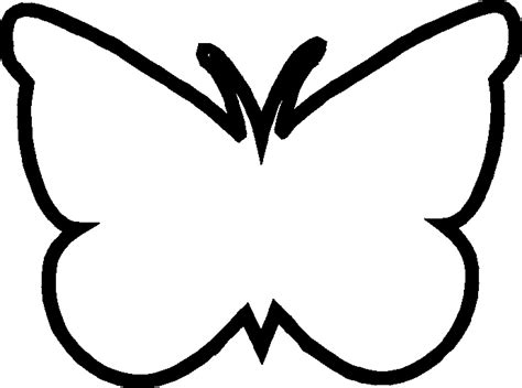 clipart outline of butterfly - Clip Art Library