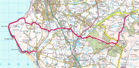 Coast to Coast walk day 1 setting off from St Bees