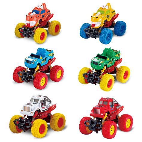 Kids Mini Trucks Car Vehicles Pull Back Toy Cars Toddler Vehicle Cool Toy Model Kit for Children ...