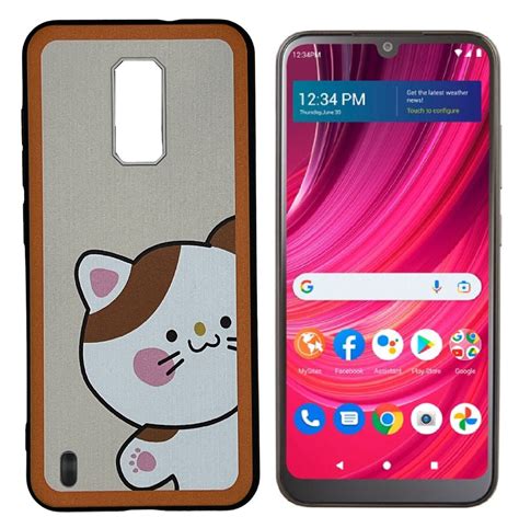 For Blu View 4 B135DL TPU Flexible Skin Cover Cell Phone Case - Cat - Walmart.com