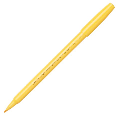 Pentel Color Pen, Fine Pt Yellow BestPensOnline.com