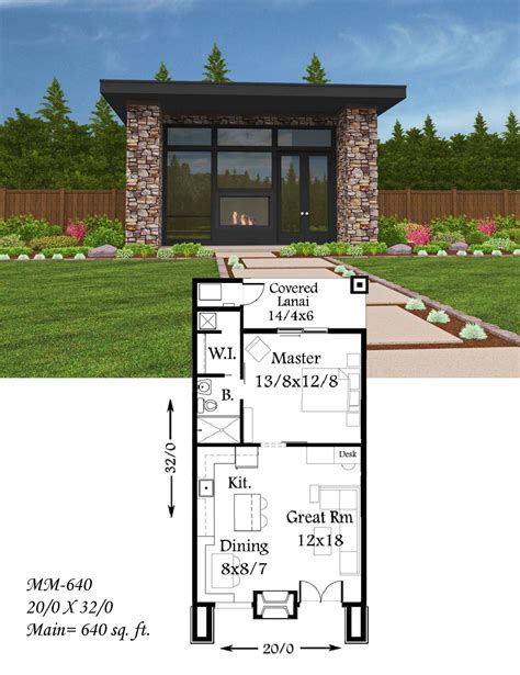 the floor plan for this modern home is very small and has lots of space to put in