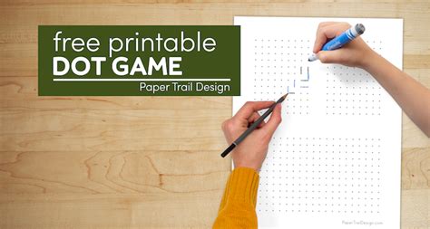 Dots and Boxes Game Printable - Paper Trail Design