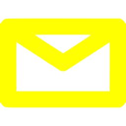 Yellow email 12 icon - Free yellow email icons