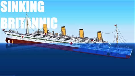 Sinking Britannic | Sinking Simulator - YouTube