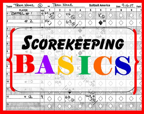 Scorekeeping Basics – Alpharetta Youth Softball Association