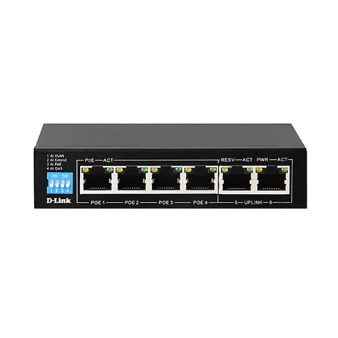 Daftar harga D-LINK Switch Hub Lan 4 Port 10/100Mbps PoE DES-F1006P-E | Bhinneka